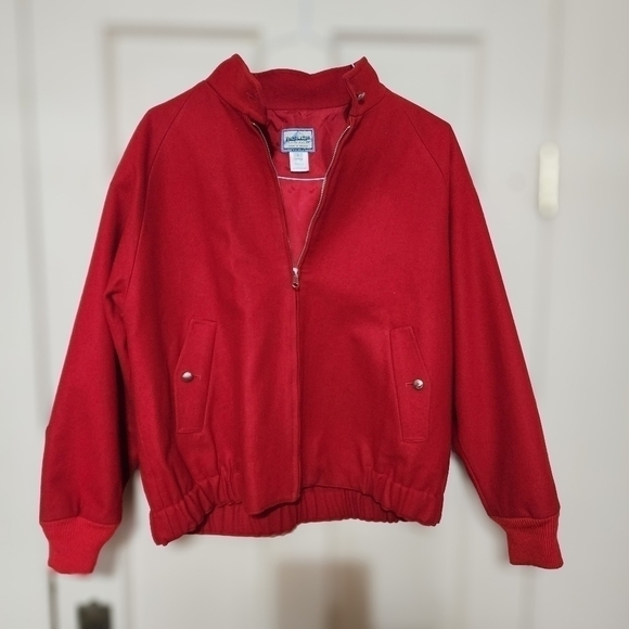 Pendleton Jackets & Blazers - Vintage Pendleton Red Bomber Jacket - Petite Large